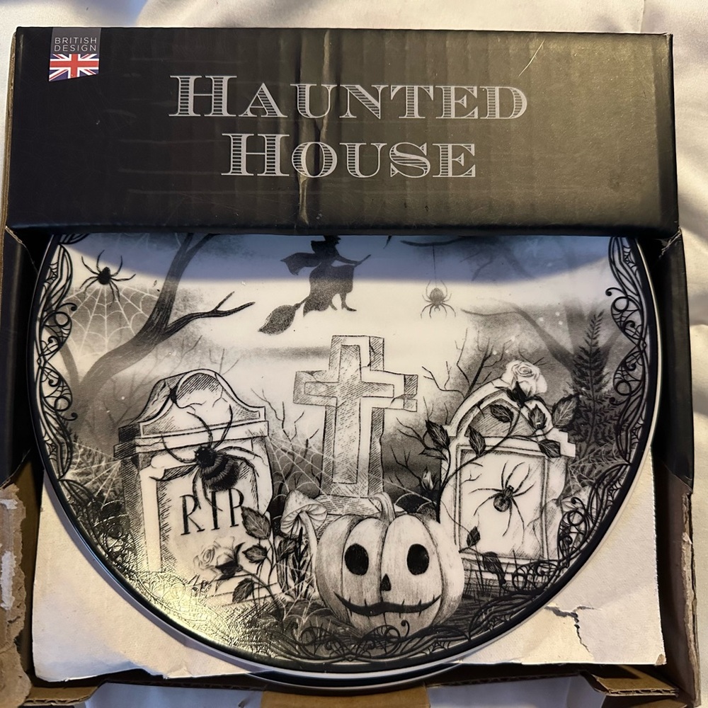 Haunted House Plate Collection set of 4